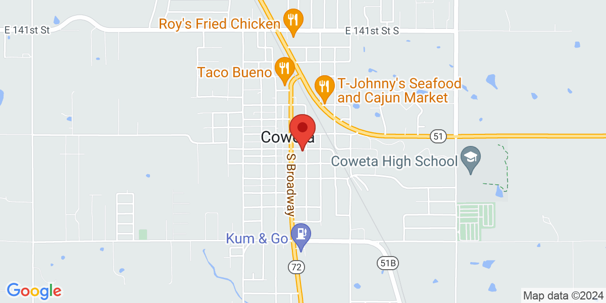 Map of Coweta Public Library